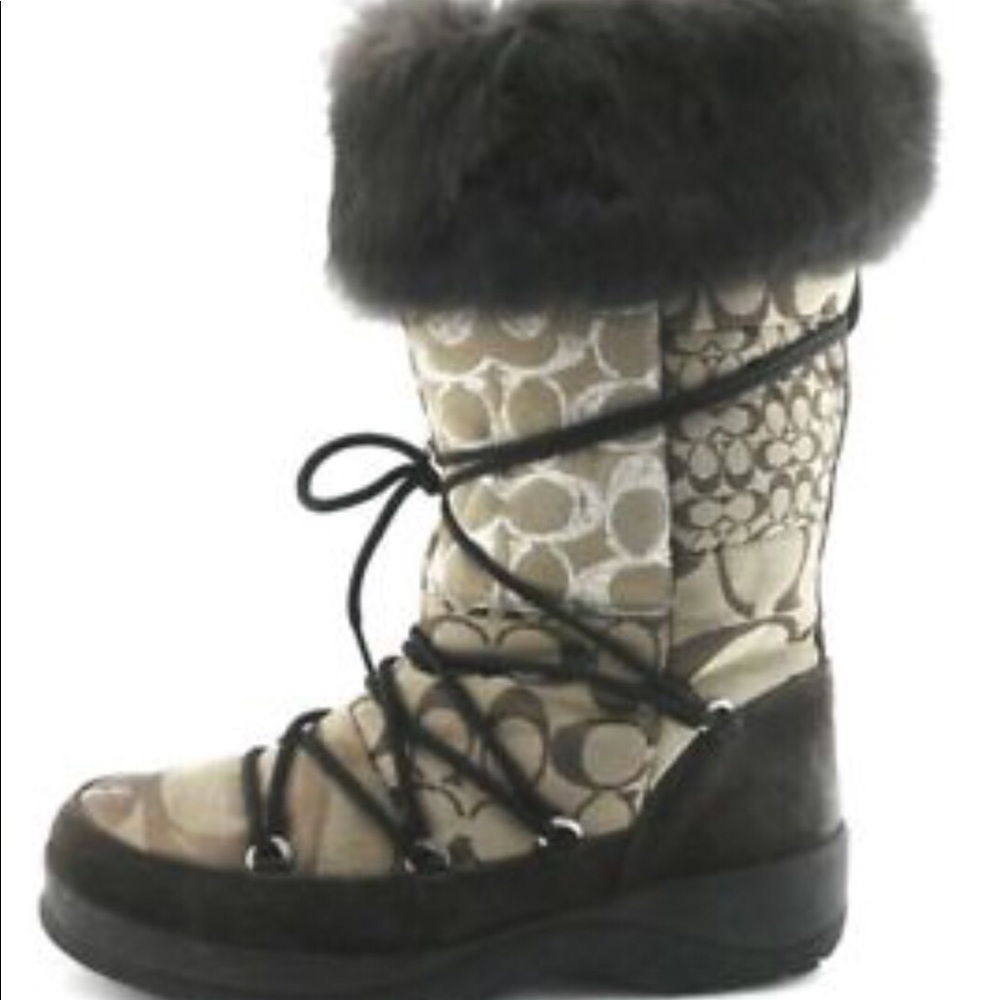 Coach Signature Brown Boots